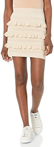 KENDALL + KYLIE Women's Eyelet Ruffle Skirt
