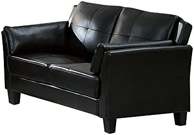 simple relax SR03CM6717BK-LV-PK Love Seats, Black