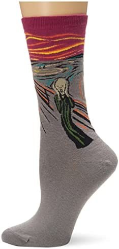 Hot Sox womens Artist Series Novelty Fashion Casual Crew Socks