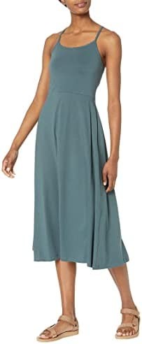 Pact Organic Cotton Fit-and-Flare Midi Dress