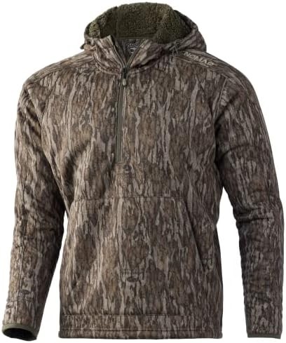 Nomad 男款休閒半拉鍊連帽衫內建頸套