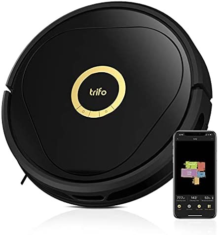 TRIFO Robot Vacuum Cleaner, Robot Cleaner 3000Pa, Objects Avoidance, Visual SLAM Navigation, 1080P Camera Home Surveillance, AI Mapping, Self-Charging, WiFi 5GHz, Robotic Vacuums Work with Alexa