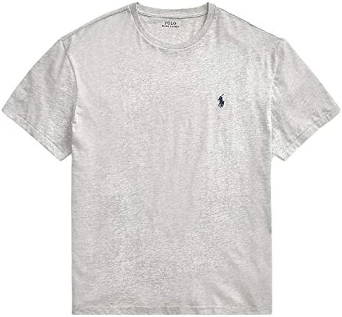 Polo Ralph Lauren Mens Big & Tall Crew Neck T-Shirt (4LT, GreyHtr)