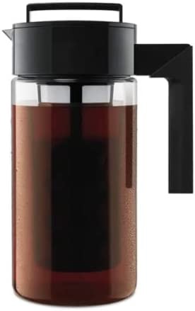 Takeya Patented Deluxe Cold Brew Coffee Maker, 1 qt, Black
