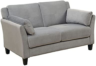 simple relax SR03CM6716GY-LV-PK Love Seats, Warm Gray