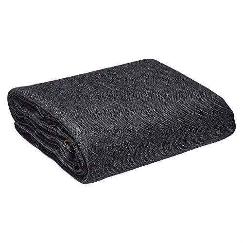 AmazonCommercial Heavy Duty Black Knitted Mesh Tarp, 16 x 24ft., 1-Pack