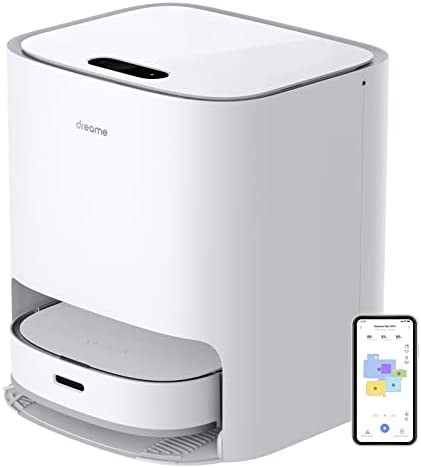 Dreametech W10 Robot Vacuum Cleaner and Mop, Sweeping, Mopping, Washing and Drying 4in1, Robotic Vacuum with Superb Lidar Navigation, 4000Pa Strong Suction for Pet Hair, Hard Floor, Carpet