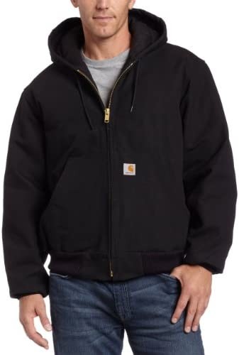 Carhartt Men's Loose Fit Firm Duck Insulated Flannel-Lined Active Jacket