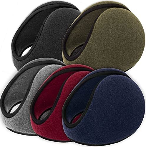 10 Pack Fleece Winter Ear Warmers for Men, Women Bulk Ear Muffs for Winter, Behind the Head Earmuffs for Total Comfort and Style
