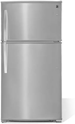 Kenmore Top-Freezer Refrigerator with LED Lighting and 20.8 Cubic Ft. Total Capacity, Stainless Steel
