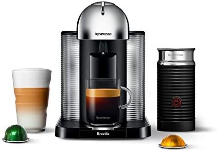 Nespresso Vertuo Coffee and Espresso Machine by Breville, Chrome