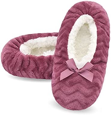 YINXIURD Womens Cozy&Warm Slipper Socks with Grippers -Fuzzy Fleece House Slippers with Non Slip Bottoms