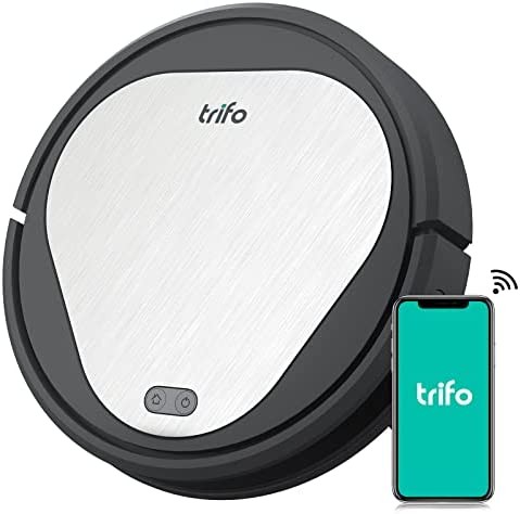 Trifo Emma Robot Vacuum Cleaner Pet Model, 4000Pa Power Lift Suction, Hair-Free Extractor Brush, Ideal for Pets, Self-Charging & Smart Home Enables