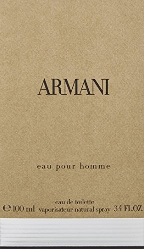 Eau Pour Homme by Giorgio Armani | Eau de Toilette Spray | Fragrance for Men | An Elegant, Timeless Scent with Notes of Bergamot, Coriander, and Vetiver | 100 mL / 3.4 fl oz