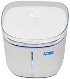 Felix & Fido Drinksmart Pet Water Fountain- Smart App Controlled Water Dispenser for Dogs and Cats- Remote Control- Water Level Monitor and Alert- 70 Oz. 2 L Capacity- Super Quiet- Sleek Design