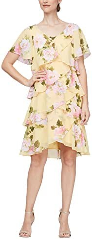 S.L. Fashions Women's Pebble Layer Dress (Small & Regular)