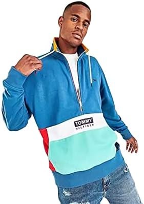 Tommy Hilfiger 男士 THD 半拉鍊連帽衫