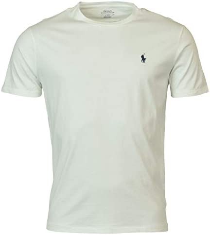 Ralph Lauren Men's Pony Logo T-Shirt (XX-Large, White/Navy Pony)