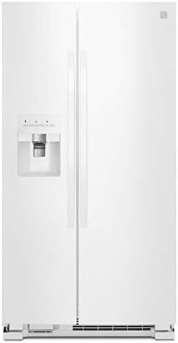 Kenmore 36" Side-by-Side Refrigerator and Freezer with 25 Cubic Ft. Total Capacity, White