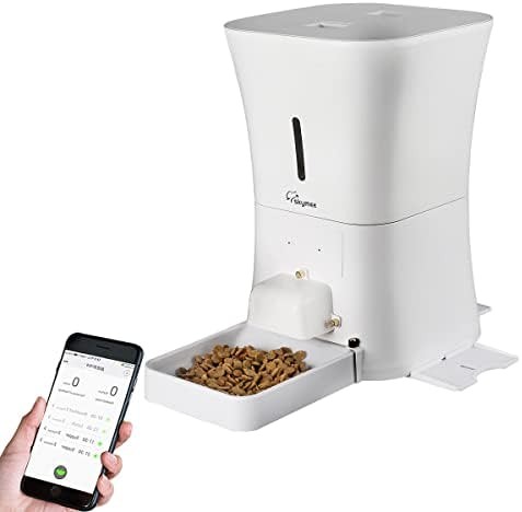 SKYMEE WiFi Pet Feeder Automatic Food Dispenser for Cats & Dogs, Wi-Fi Enabled App for iPhone and Android…