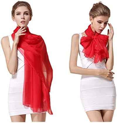 Long Silk Scarf in Pure Single Color,10 Colors,100% Silk,Rectangle 180cm x 110cm,真丝围巾
