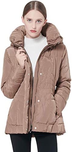 Orolay Women's Warm Winter Down Coat Hooded Puffer Jacket