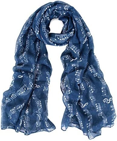 Premium Music Notes & Chords Fashion Scarf Wrap