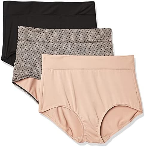 Warner's Women's Blissful Benefits No Muffin Top 3 Pack Brief Panty