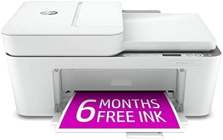 HP DeskJet 4155e Wireless Color All-in-One Printer with bonus 6 months Instant Ink with HP+ (26Q90A).