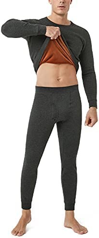 LAPASA Ultra Heavyweight Thermal Underwear Set for Men, Extreme Cold Weather Long Johns Top & Bottom (Thermoflux Fusion M63)