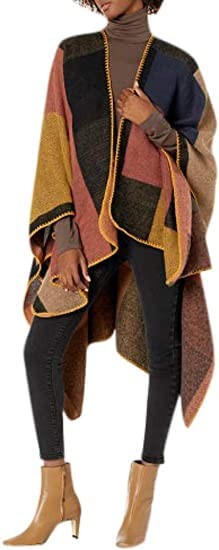 Goodthreads Women's Wrap Shawl Poncho Cape