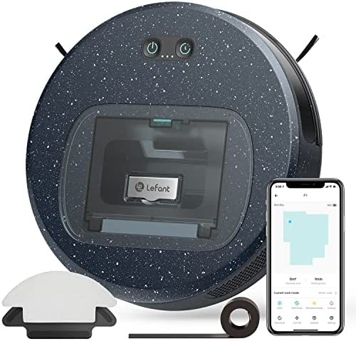 Robot Vacuum Cleaner(Slim), 4500Pa Suction & 150 Mins Runtime Vacuum Robot, 2.7inch Super Thin Robot with 600ml Dust Bin, Lefant-F1 Robot Vacuum and Mop, Tangle-Free, Ideal for Pet Hair, Floor