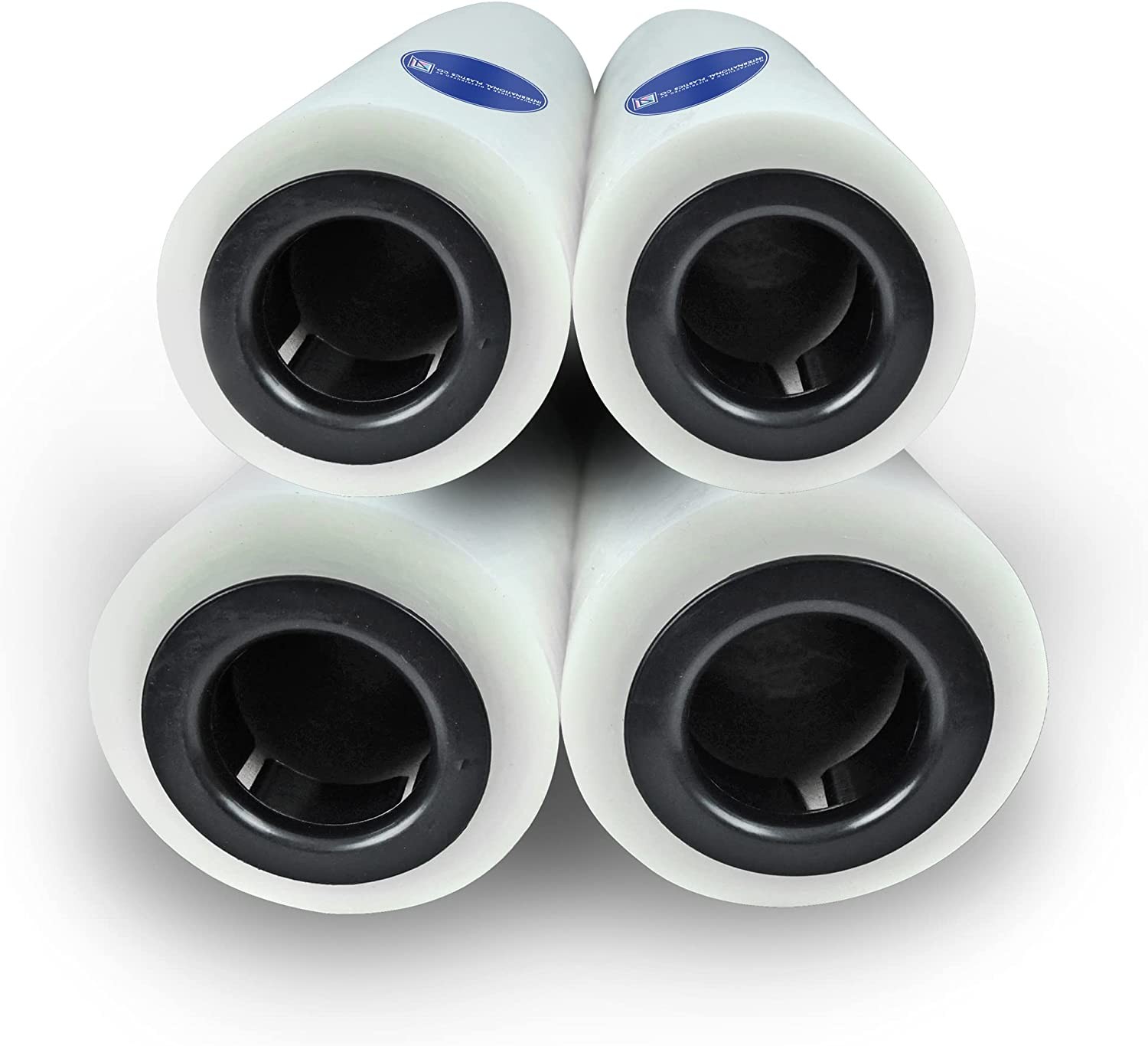 15" Stretch Film/Wrap 70 Gauge 1200ft 500% Stretch Clear Cling Durable Adhering Packing Moving Packaging Heavy Duty Shrink Film (1 Pack w/Handles, Clear)