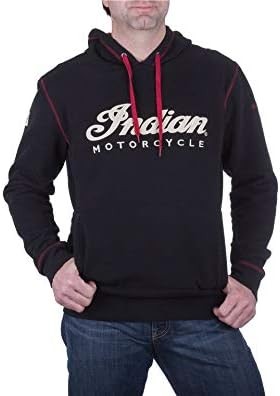 Indian Motorcycle Men's Pullover Hoodie Sweatshirt, Black - 2863697