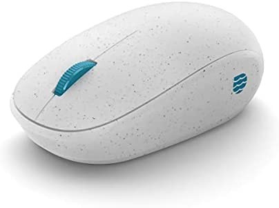Microsoft Ocean Plastic Mouse. Made from 20% Recycled Ocean Waste, Comfortable Design, Right/Left Hand Use, Wireless Bluetooth Mouse for PC/Laptop/Desktop, Works with for Mac/Windows Computers