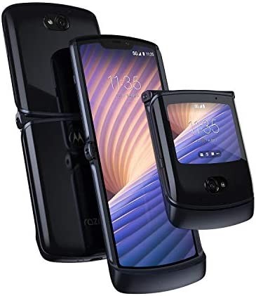 Motorola Razr 5G | Unlocked | Made for US by Motorola | 8/256GB | 48MP Camera | 2020 | Polished Graphite