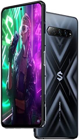 Black Shark 4 Pro Unlocked Cell Phone, 5G Gaming Phone, Fast Charging 120W Android Phone 8+128GB, 144Hz Snapdragon 888 Smartphone, 6.67" 48MP 4500mAh NFC Mobile Phone Global Version - Shadow Black