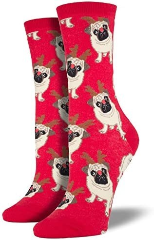 Socksmith Womens Antler Pug