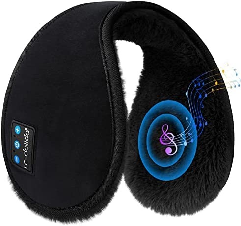 Bluetooth Ear Warmers Ear Muffs LC-dolida Earmuffs Built-in HD Speakers for Winter