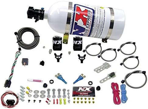 Nitrous Express 20716-10 35-150 HP Dual Anchor Hook & Cable System, 10 lbs. Nissan / Infinity Baby Bottle