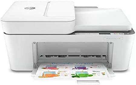 HP DeskJet Plus 4158 All-in-One Wireless Printer, Scan, Copy, Instant Ink Ready, 7FS76A (Renewed)