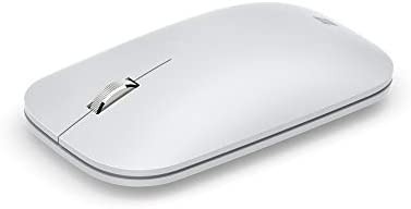 Microsoft Modern Mobile Mouse - Glacier - Comfortable Right/Left Hand Use with Metal Scroll Wheel, Wireless, Bluetooth for PC/Laptop/Desktop, works with Mac/Windows 8/10/11 Computers