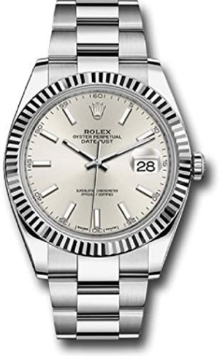Rolex Datejust Silver Dial Automatic Men's Oyster Watch 126334SSO
