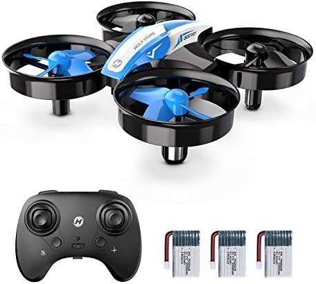Holy Stone Mini Drone for Kids and Beginners RC Nano Quadcopter Indoor Small Helicopter Plane with Auto Hovering, 3D Flip, Headless Mode and 3 Batteries, Great Gift Toy for Boys and Girls, Blue