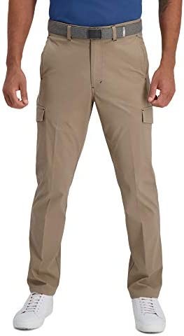 Haggar mens Hc40435 Pants, Med. Khaki, 32W x 32L US