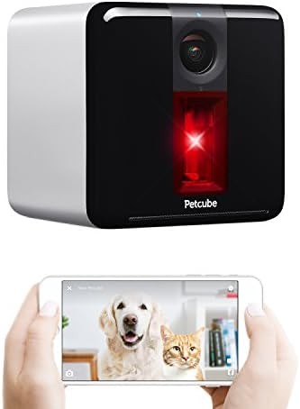 Petcube [2017 Item] Play Smart Pet Camera with Interactive Laser Toy. Remote Dog/Cat Monitoring with HD 1080p Video, Two-Way Audio, Night Vision, Sound/Motion Alerts. App-Enabled Pet and Home Safety
