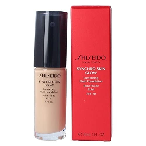 Shiseido Synchro Skin Glow Luminizing Fluid Foundation SPF 20, No. 3 Neutral, 1 Ounce