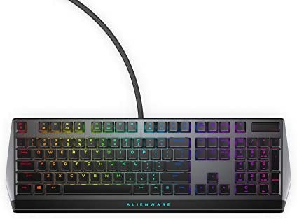 Alienware Low-Profile RGB Gaming Keyboard AW510K: Alienfx Per Key RGB LED - Media CONTROLS & USB Passthrough - Cherry MX Low Profile Red Switches
