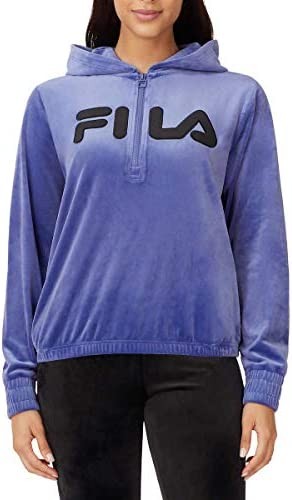 Fila Womens Velour Quarter Zip Hoodie