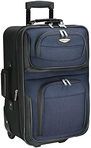 Travel Select Amsterdam Expandable Rolling Upright Luggage, Navy, Carry-on 21-Inch